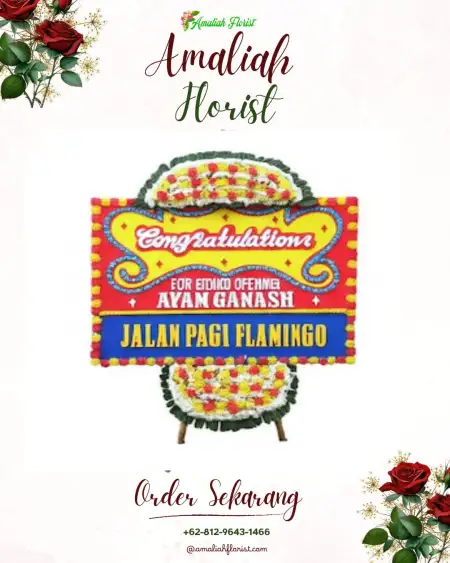 Sewa Papan Bunga Gelok Mulya